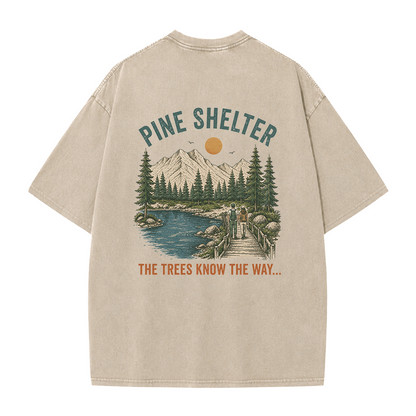 Where the Trail Leads Vintage Washed T-Shirt