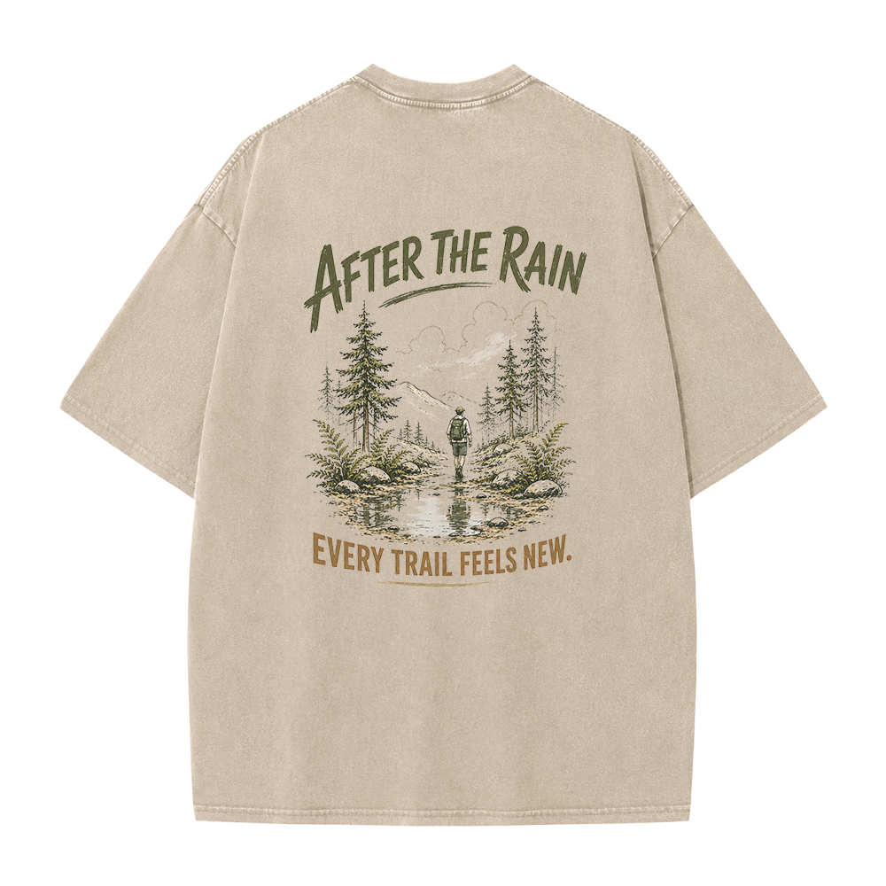 Vintage-T-Shirt „Trail After Rain“