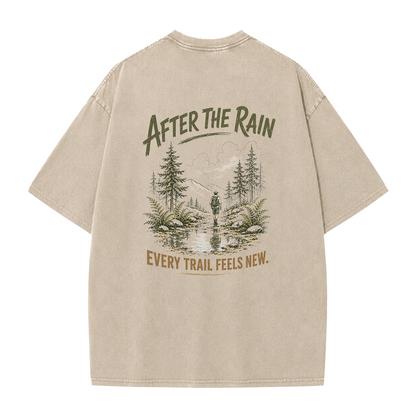 Vintage-T-Shirt „Trail After Rain“