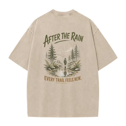 Vintage-T-Shirt „Trail After Rain“