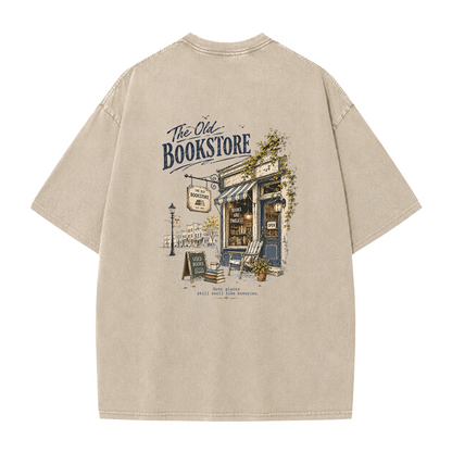 Books & Memories Graphic Vintage Washed T-Shirt
