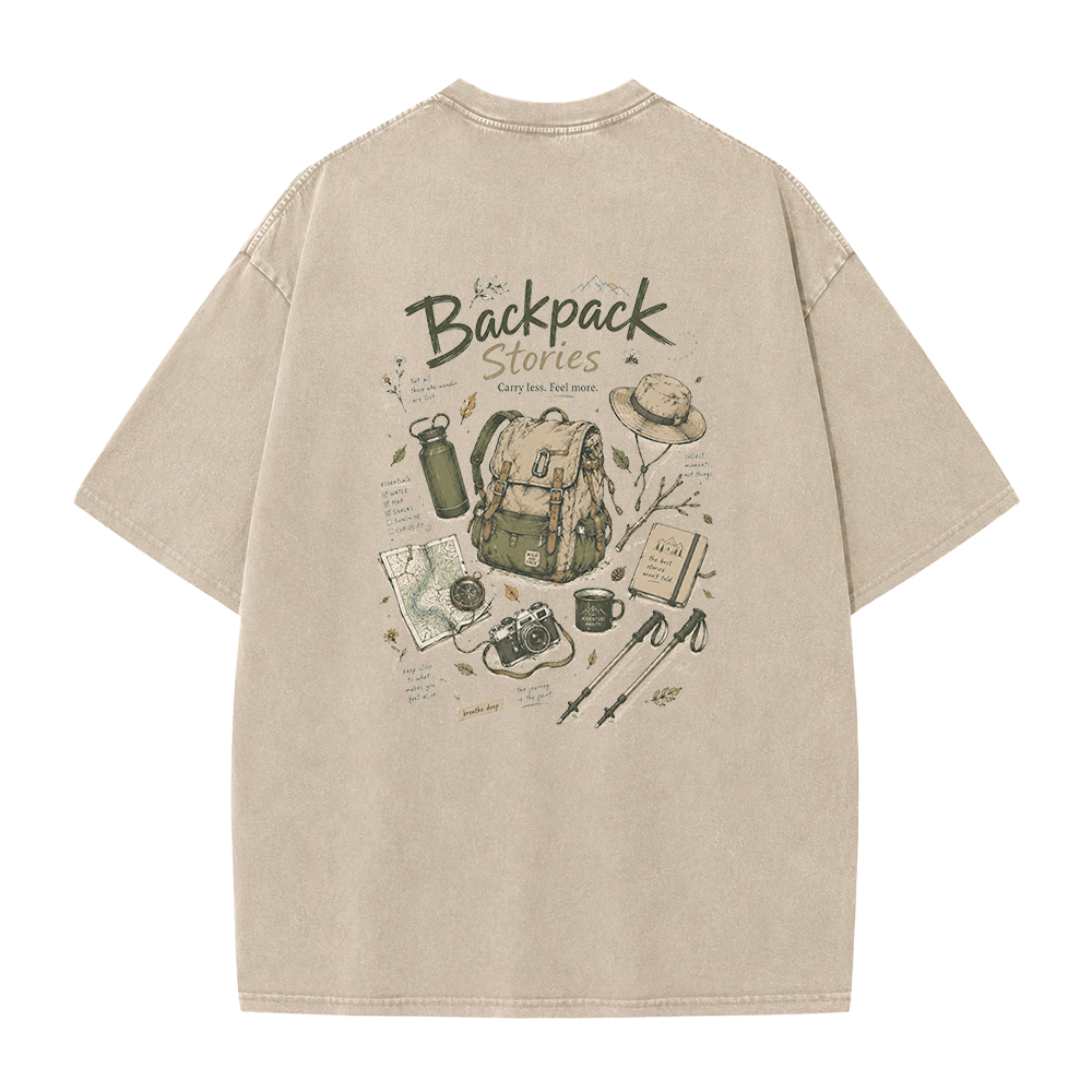 Backpack Stories Vintage Washed T-Shirt