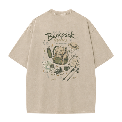 Backpack Stories Vintage Washed T-Shirt