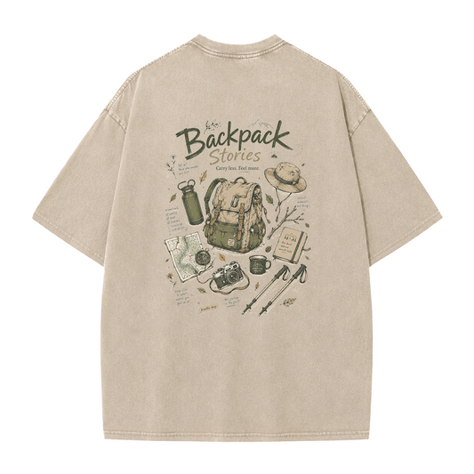 Backpack Stories Vintage Washed T-Shirt