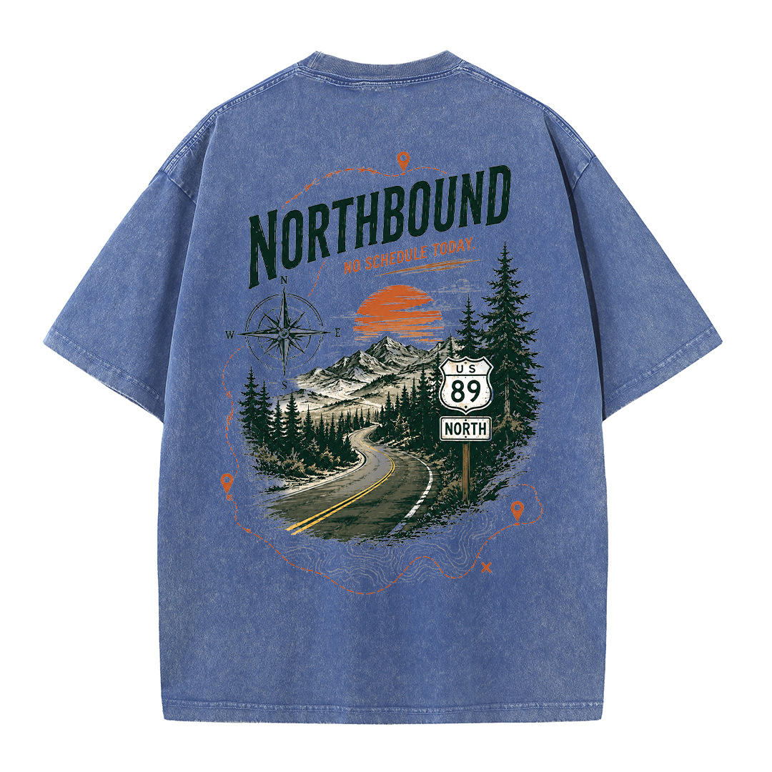 Northbound Mountain Route Vintage Washed T-Shirt