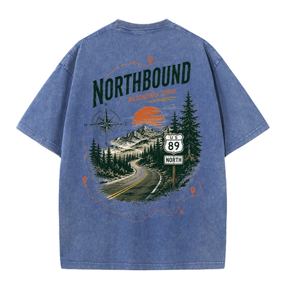 Northbound Mountain Route Vintage Washed T-Shirt