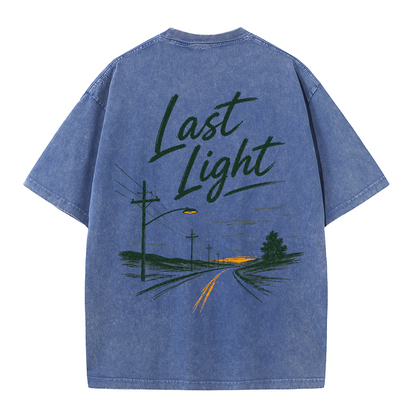 Last Light Country Road Vintage Washed T-Shirt
