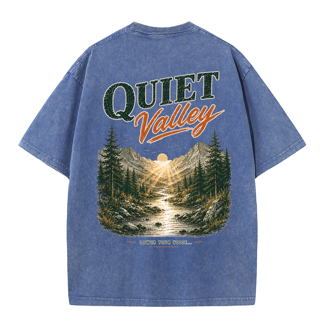 Quiet Valley Between the Peaks Vintage Washed T-Shirt
