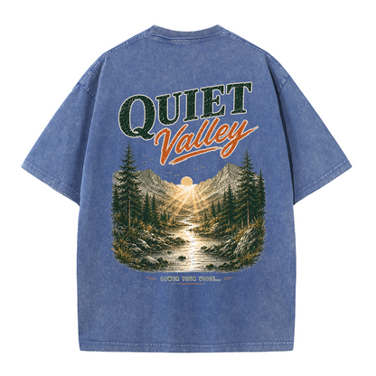 Quiet Valley Between the Peaks Vintage Washed T-Shirt