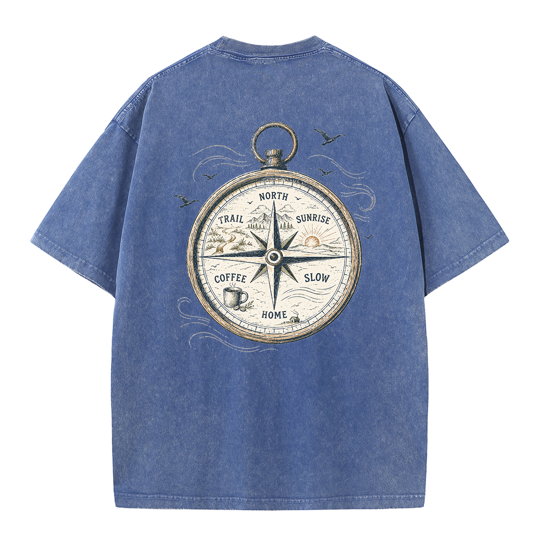 Trail Compass Vintage Washed T-Shirt