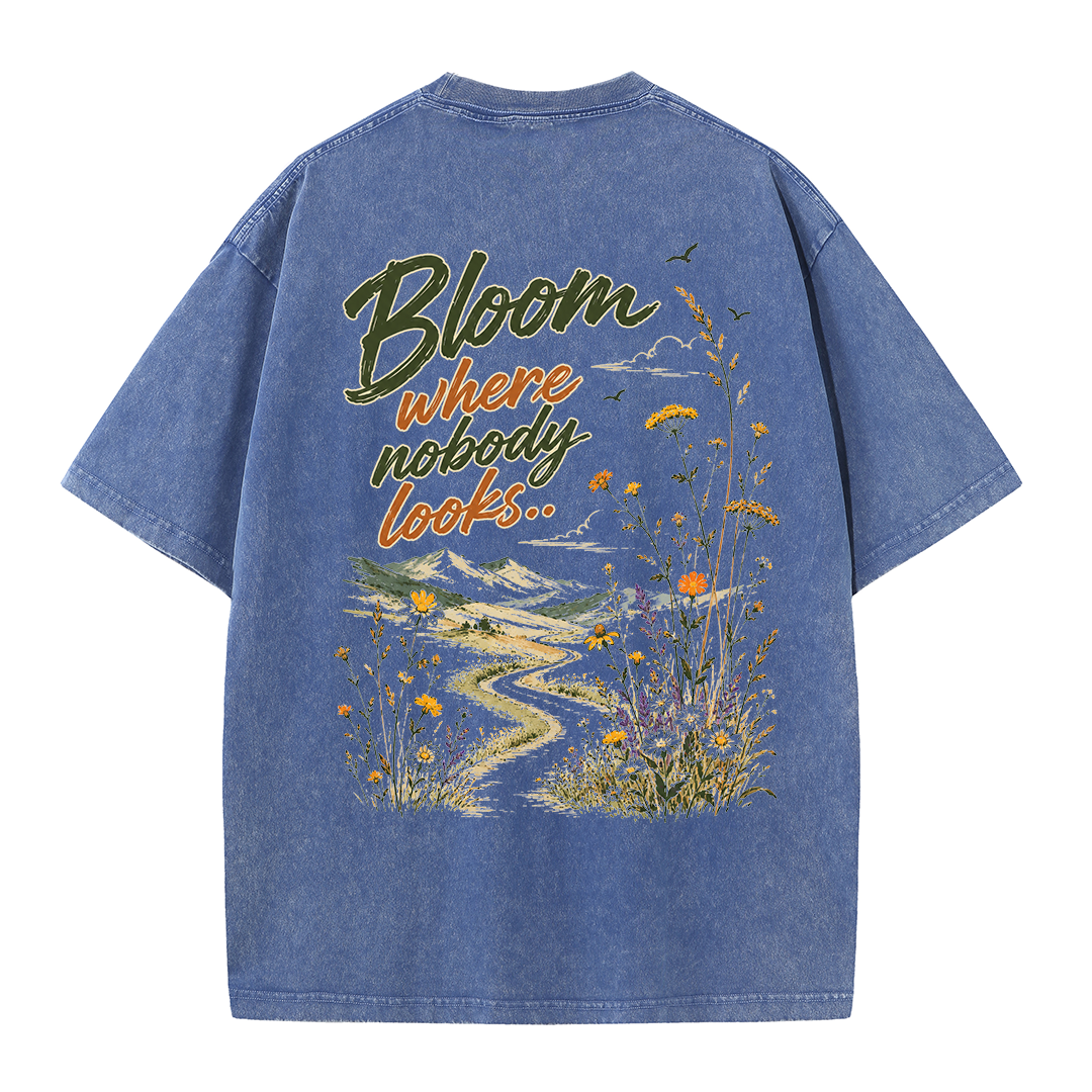 Bloom in Silence Vintage Washed T-Shirt