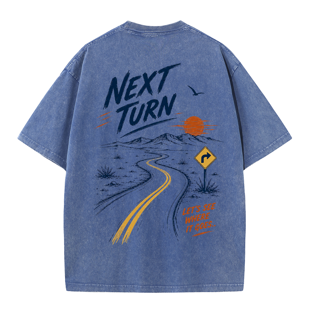 Next Turn Scenic Route Vintage Washed T-Shirt