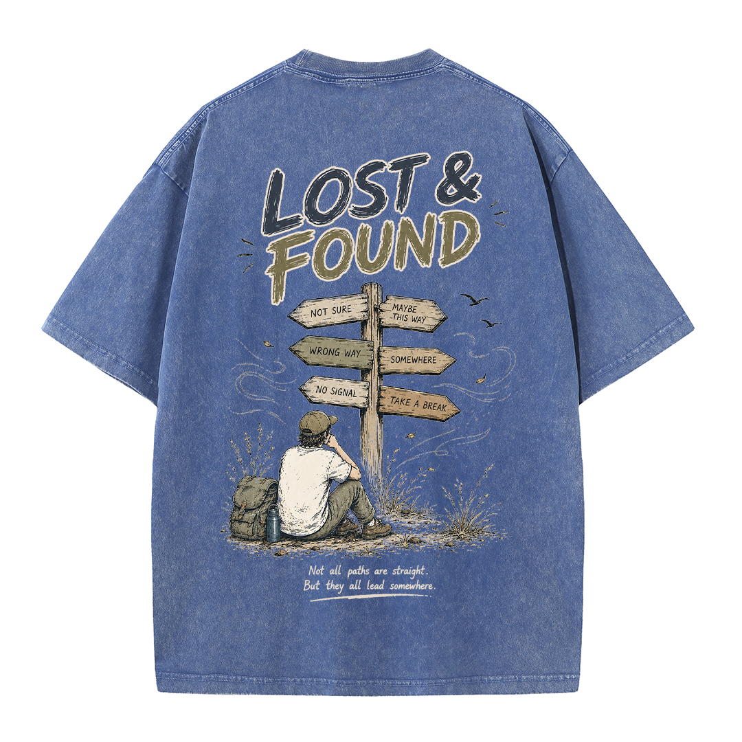Vintage-T-Shirt "Finding Direction"
