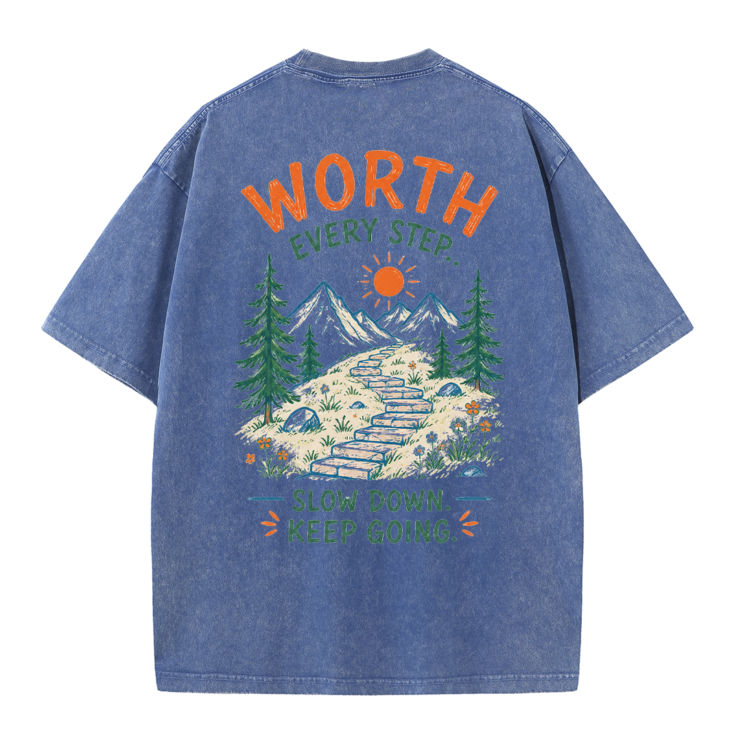Mountain Steps Vintage Washed T-Shirt