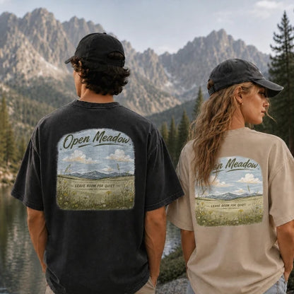 Open Meadow at Daybreak Vintage Washed T-Shirt