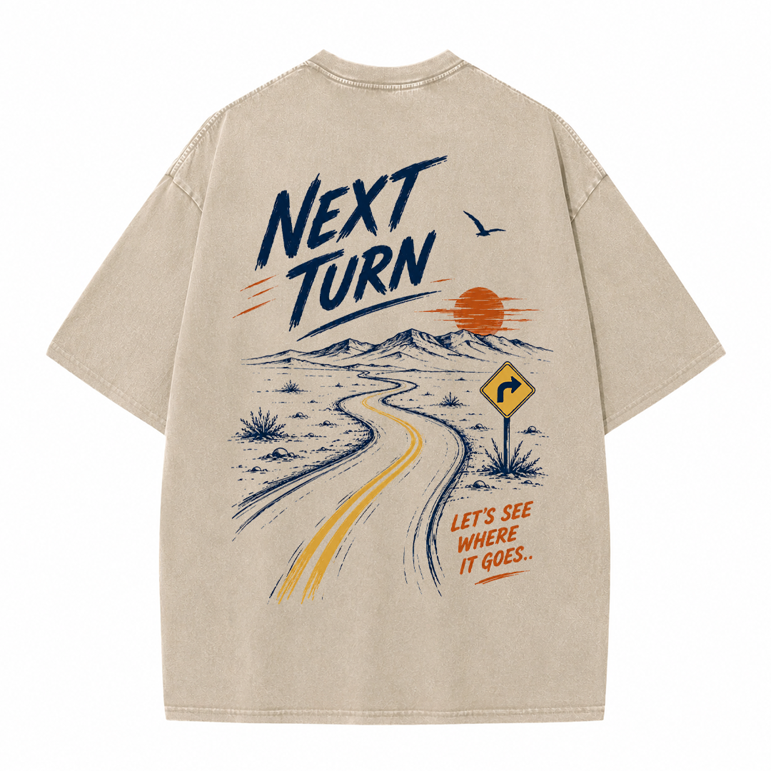 Next Turn Scenic Route Vintage Washed T-Shirt