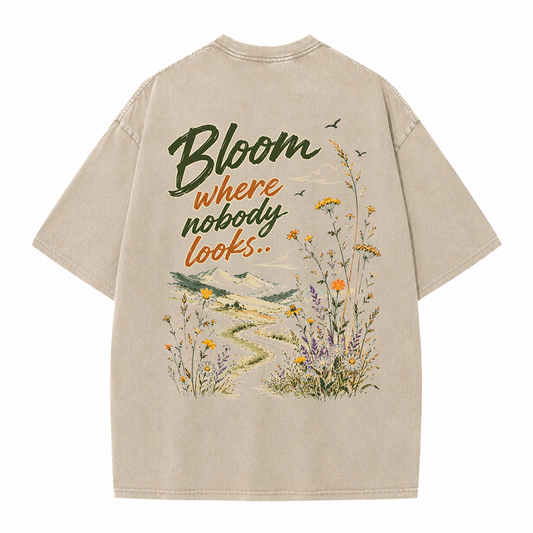 Bloom in Silence Vintage Washed T-Shirt
