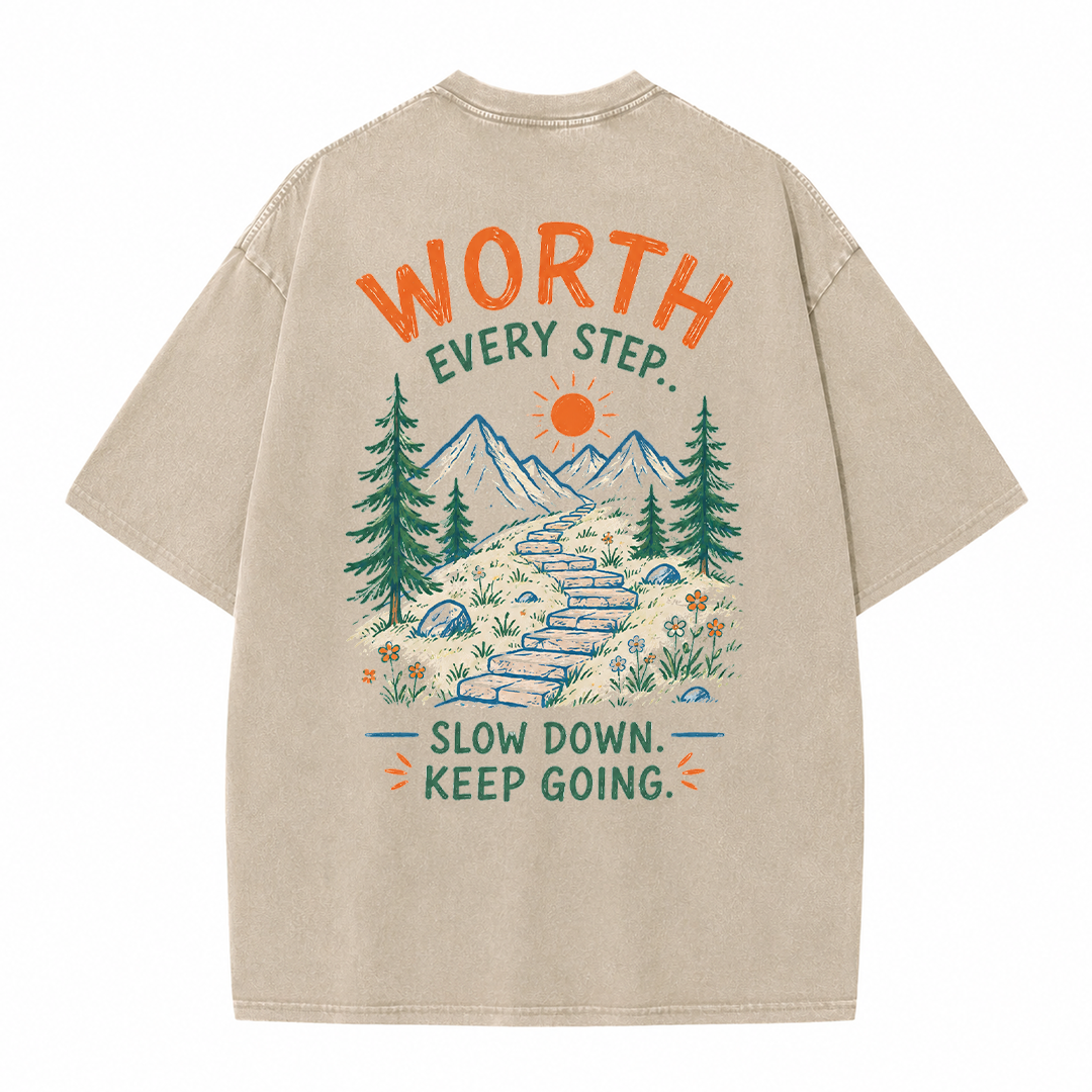 Mountain Steps Vintage Washed T-Shirt