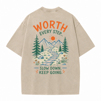 Mountain Steps Vintage Washed T-Shirt