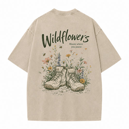 Blooming Trails Vintage Washed T-Shirt