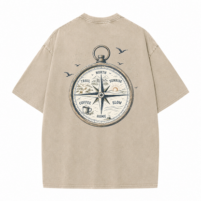 Trail Compass Vintage Washed T-Shirt