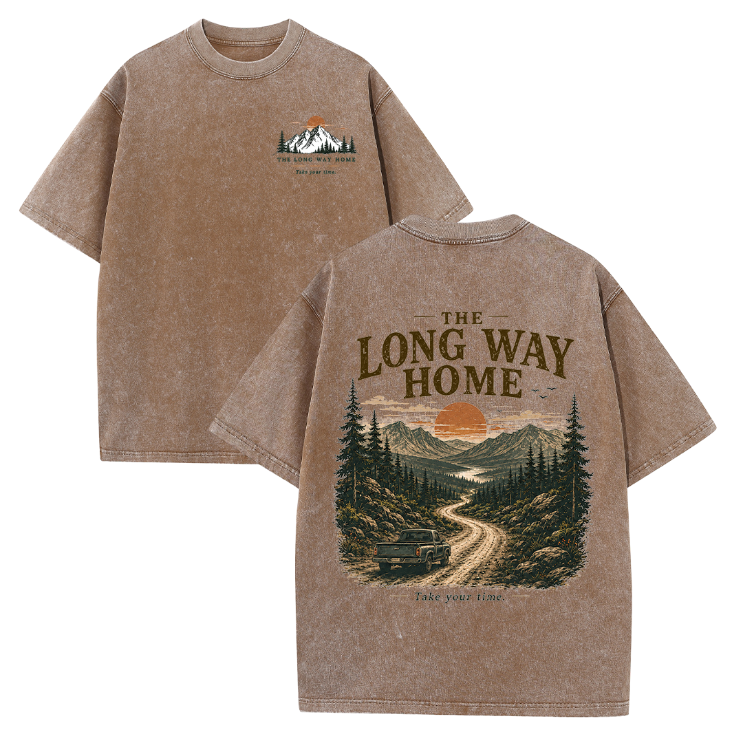 The Long Way Home Vintage Washed T-Shirt