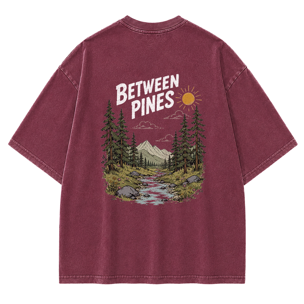 Between the Pines Vintage Washed T-Shirt