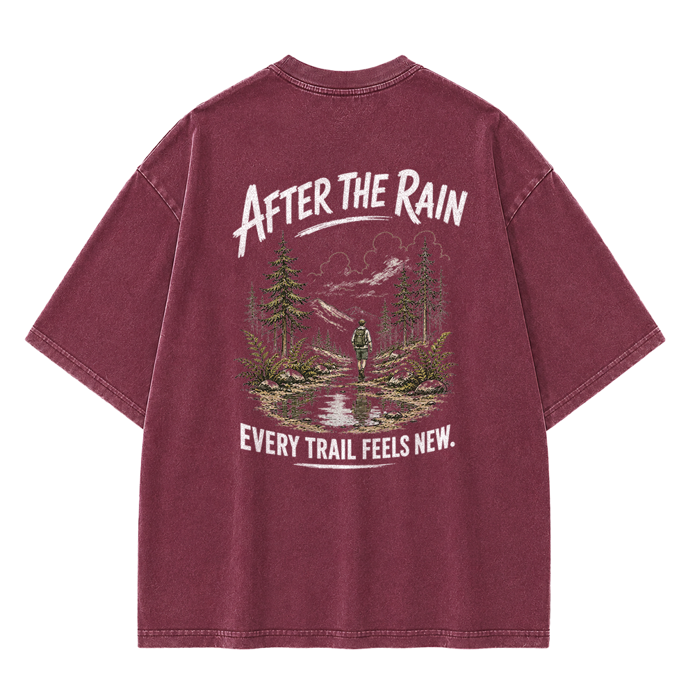 Vintage-T-Shirt „Trail After Rain“