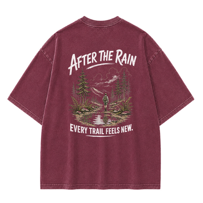 Vintage-T-Shirt „Trail After Rain“
