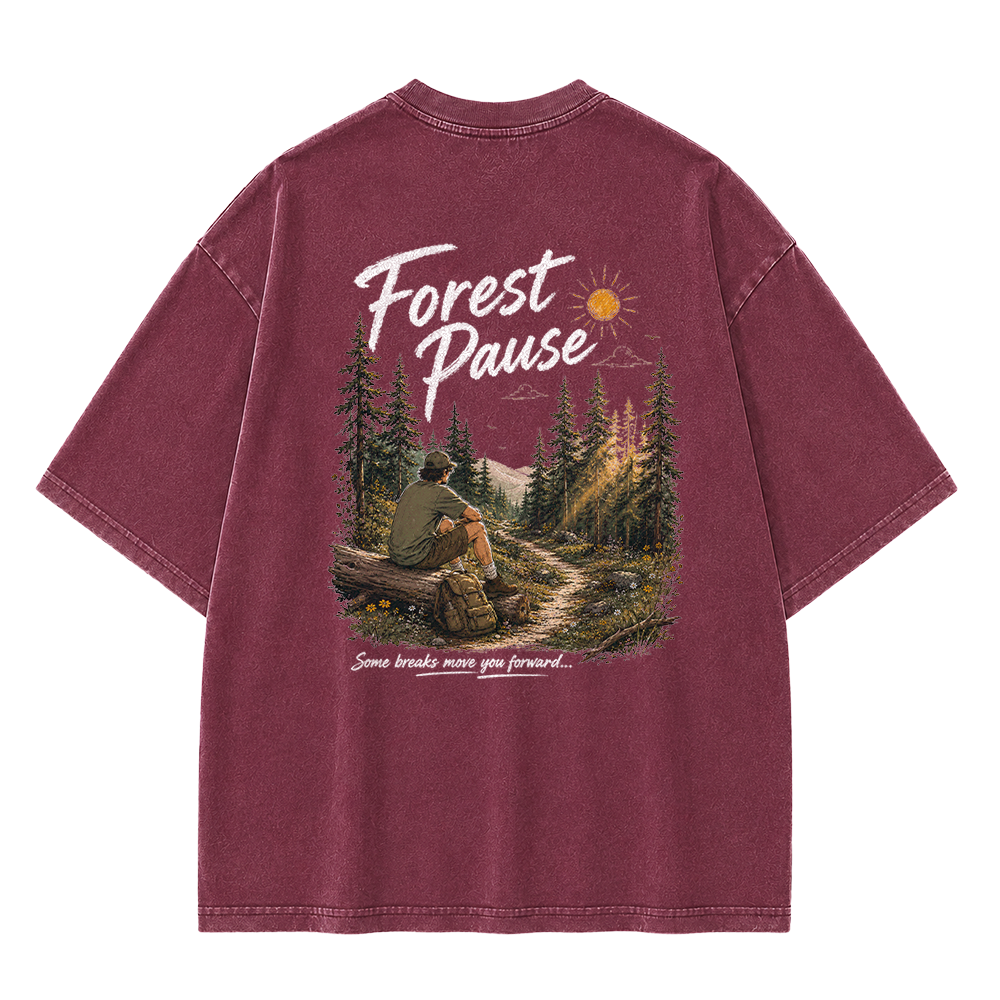 Forest Pause Vintage Washed T-Shirt