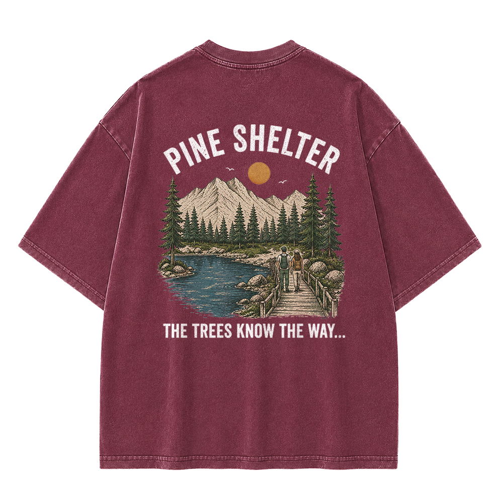 Where the Trail Leads Vintage Washed T-Shirt
