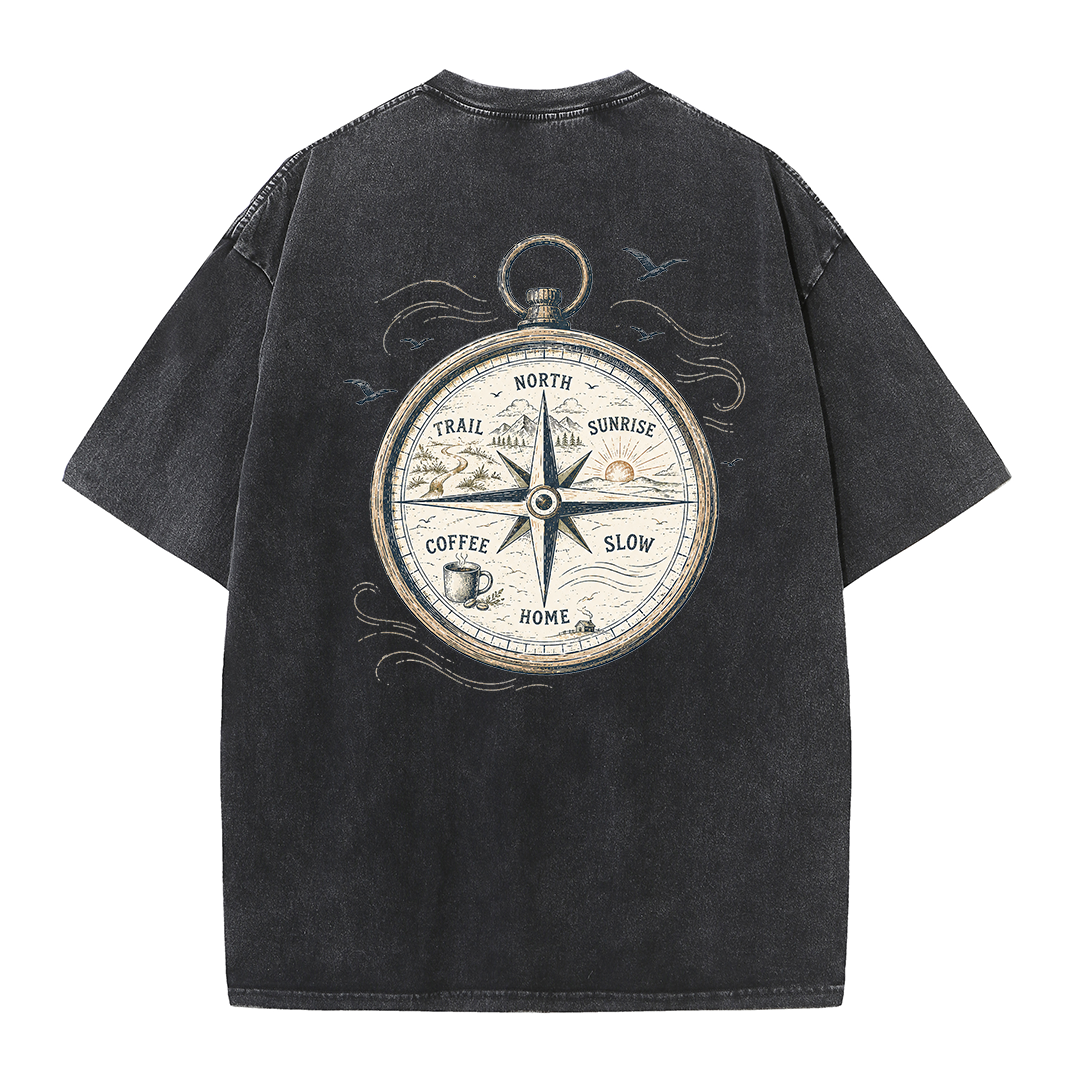 Trail Compass Vintage Washed T-Shirt