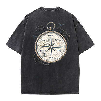 Trail Compass Vintage Washed T-Shirt