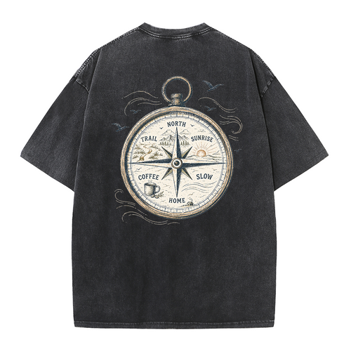 Trail Compass Vintage Washed T-Shirt