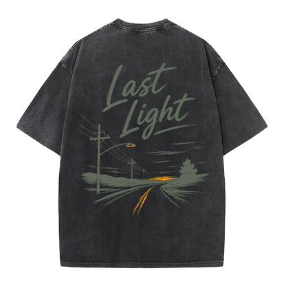 Last Light Country Road Vintage Washed T-Shirt