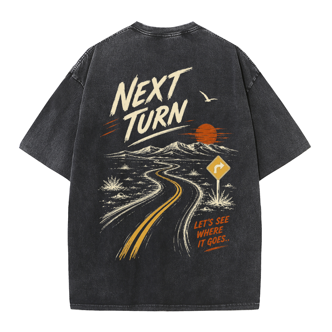 Next Turn Scenic Route Vintage Washed T-Shirt