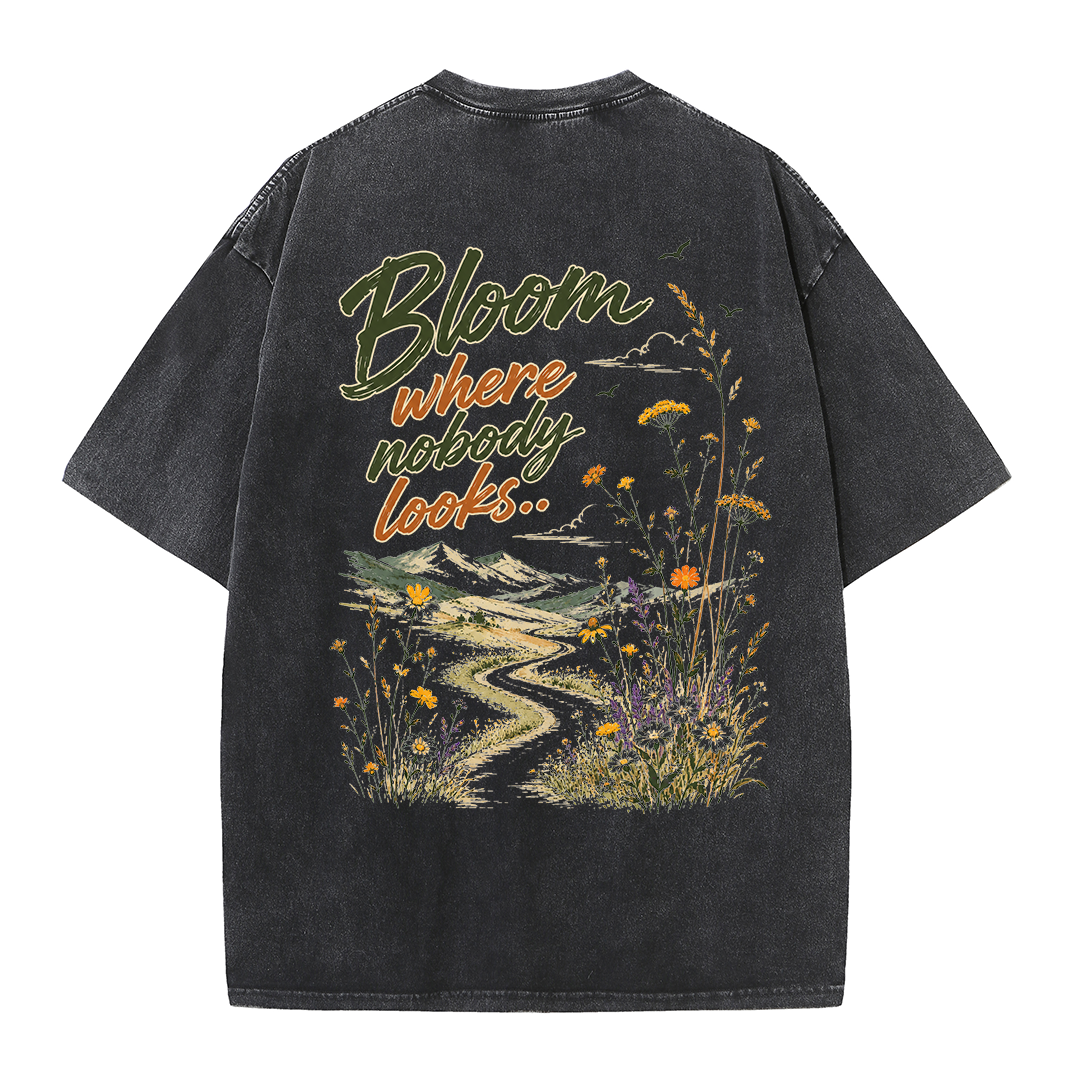 Bloom in Silence Vintage Washed T-Shirt