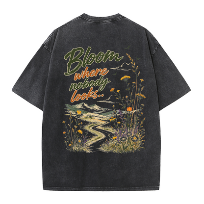 Bloom in Silence Vintage Washed T-Shirt