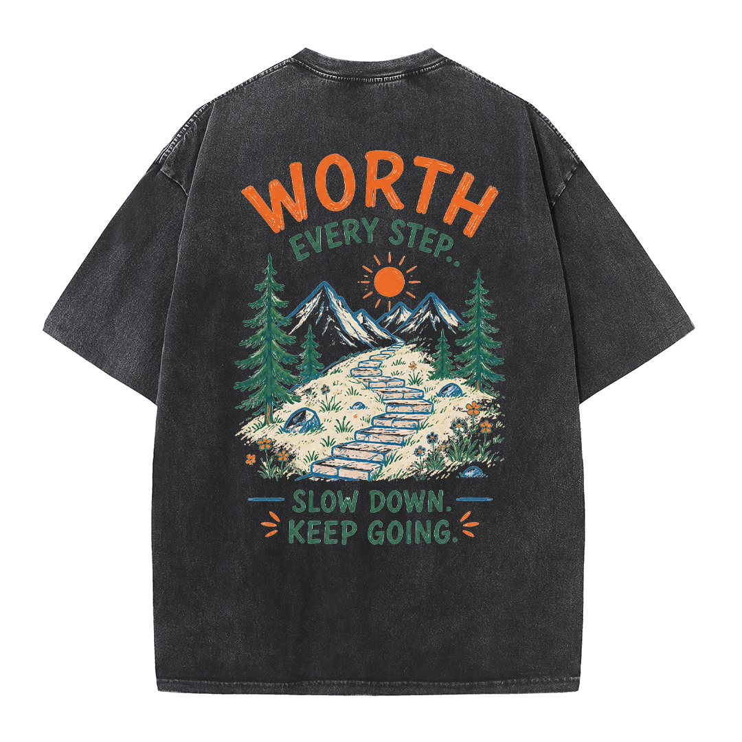 Mountain Steps Vintage Washed T-Shirt