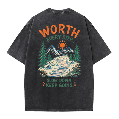 Mountain Steps Vintage Washed T-Shirt