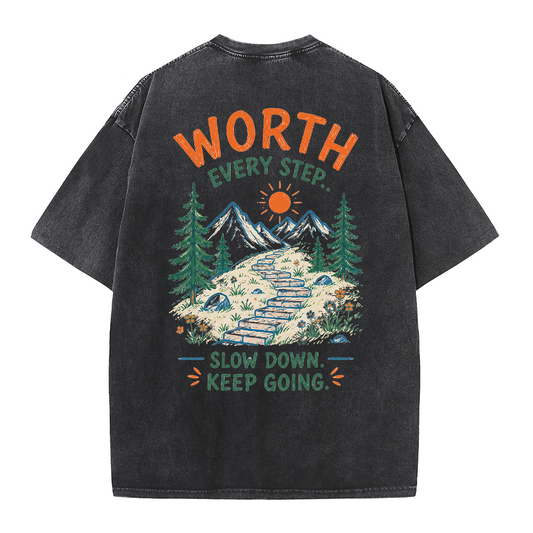 Mountain Steps Vintage Washed T-Shirt