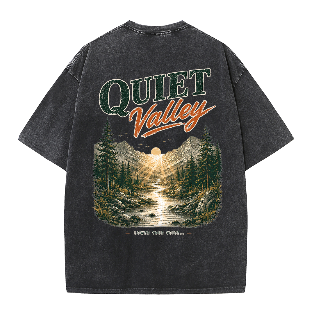 Quiet Valley Between the Peaks Vintage Washed T-Shirt