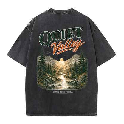 Quiet Valley Between the Peaks Vintage Washed T-Shirt