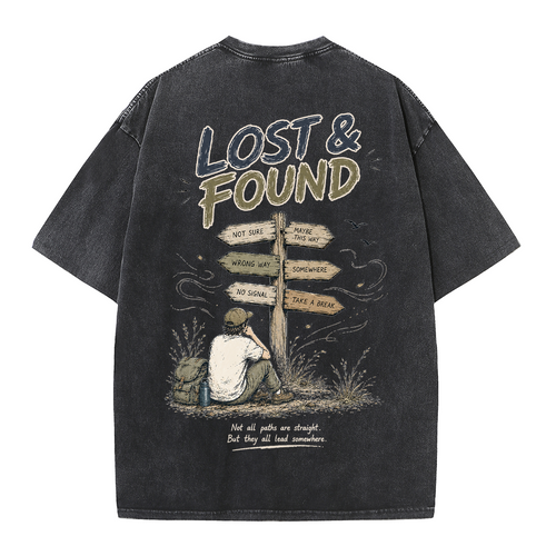 Vintage-T-Shirt "Finding Direction"