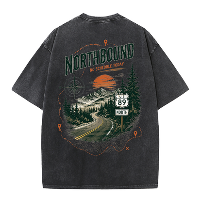 Northbound Mountain Route Vintage Washed T-Shirt