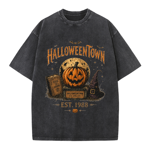 Halloween Town Pumpkin Witch Tee