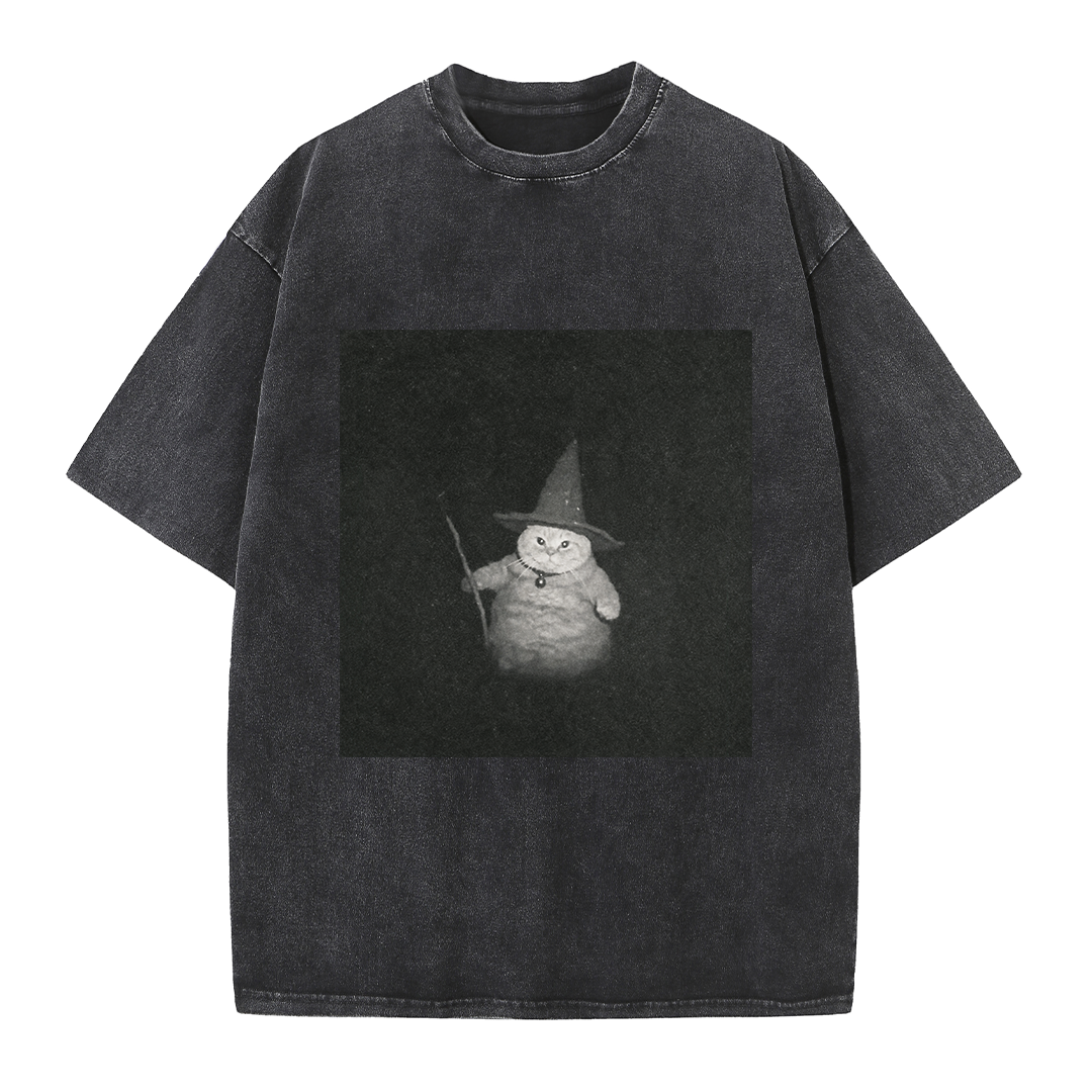Tiny Wizard Cat Tee