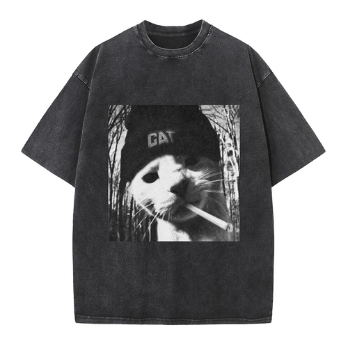 Rebel Cat Beanie Tee