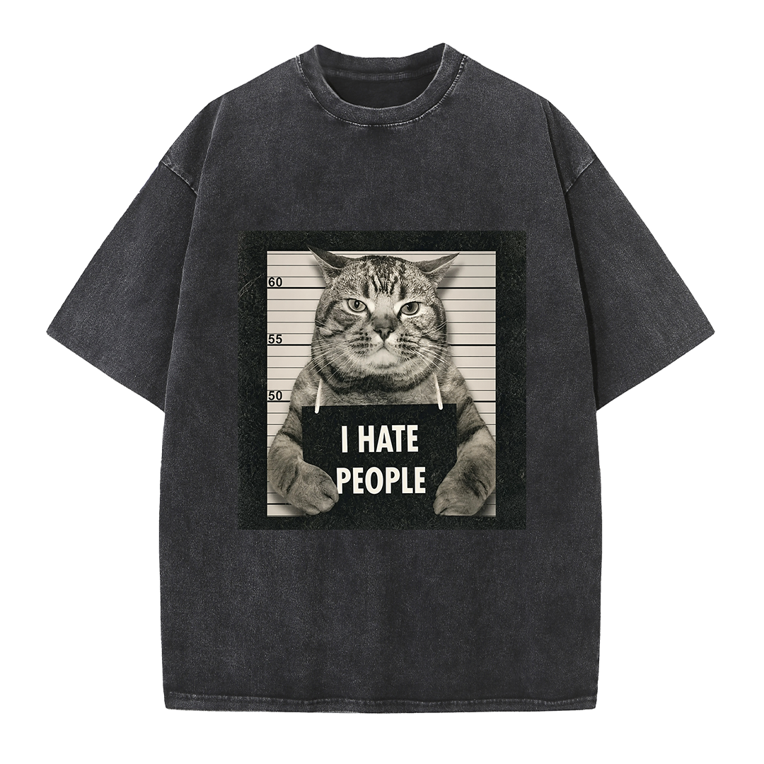 I Hate People Cat Tee