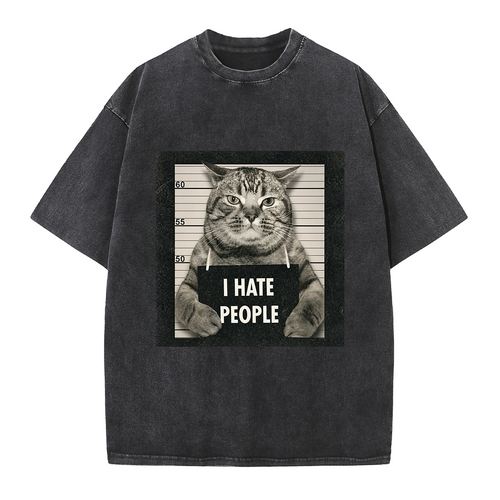 I Hate People Cat Tee